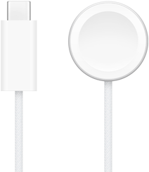 ที่ชาร์จ USB-C อยู่ข้างที่ชาร์จเร็วแบบแม่เหล็กสำหรับ Apple Watch