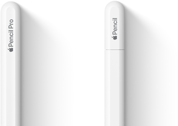 Apple Pencil Pro และ Apple Pencil (USB-C) วางคู่กัน