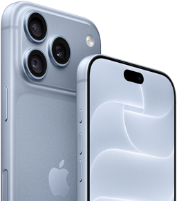 iPhone 18 Pro, สีธารน้ำแข็ง, มุมมองด้านหน้าและด้านหลังแสดง Ceramic Shield, ระบบสามกล้อง